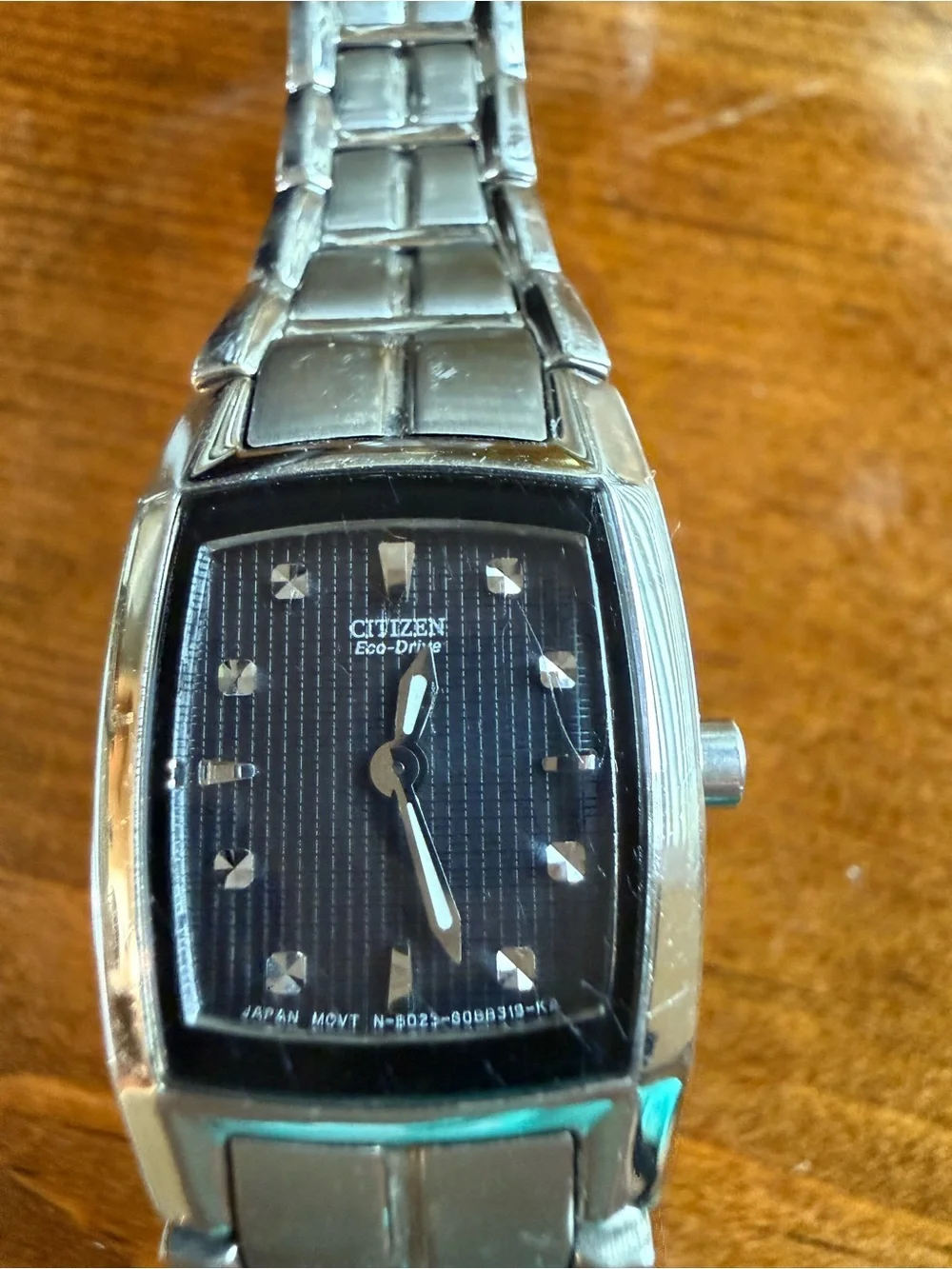 Citizen Silver Stainless Steel Women's Bracelet Watch with Black Dial
